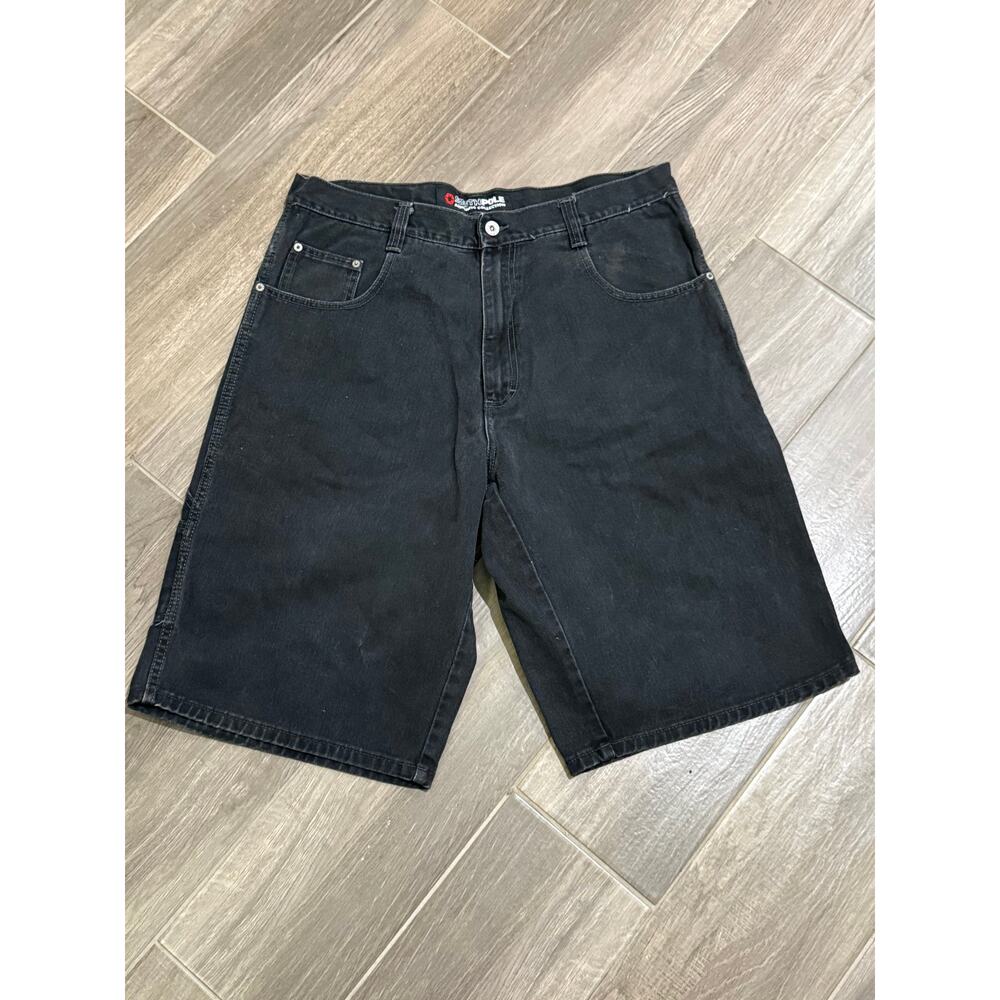 Vintage y2k Mens Black Southpole Jorts Size 36